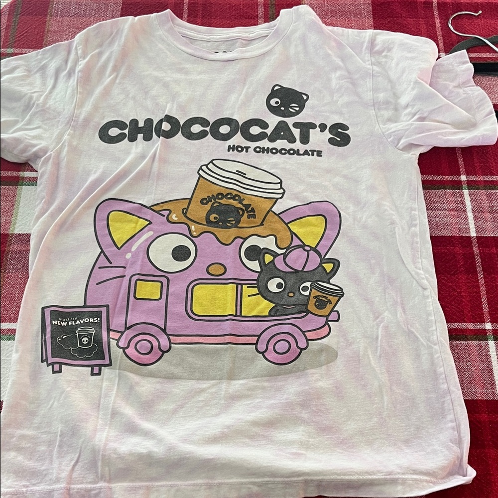 Sanrio Chococat's Hot Chocolate T-Shirt - Purple and Pink